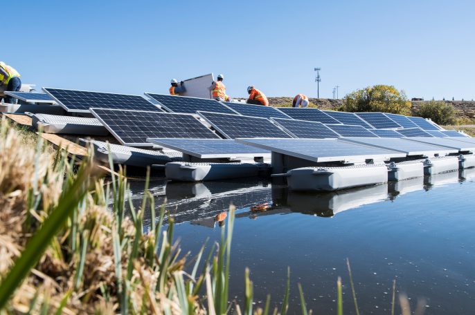 impianto solare fotovoltaico galleggiante