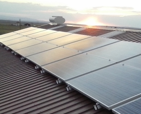 supporto solare per tetto spiovente