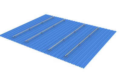 binari di montaggio solare per tetto in metallo