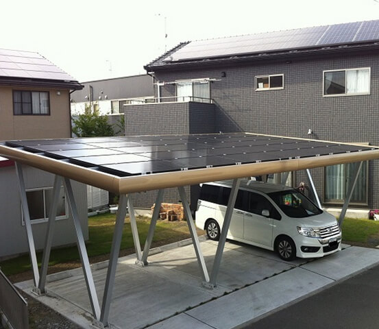 Carport solare giapponese da 3,8 MW
